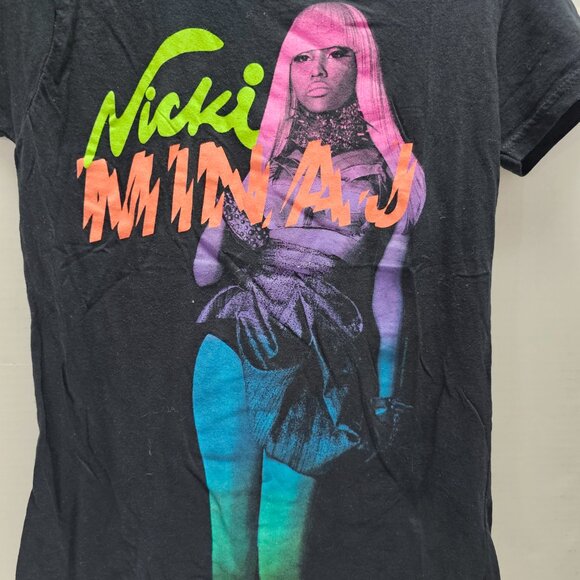 Nicki Minaj Music Star Cotton Black Women Teen Neon Colors T Tee Shirt L Large - Picture 2 of 11